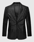 Men's Python Catwalk Leather Black Blazer