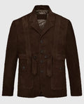 Men's Dune Safari Suede Leather Blazer