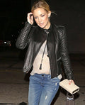 Kate Hudson Black Leather Jacket