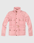 Women's Light Pink Leather Jacket