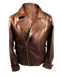 Glowrexs Captain America The First Avenger Chris Evans Brown Leather Jacket