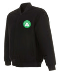 Glowrexs Boston Celtics Varsity Wool Black Jacket