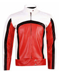 Glowrexs Bohemian Rhapsody Freddie Mercury Red and White Leather Jacket