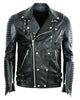 Glowrexs Men’s Godspeed Biker Padded Leather Jacket