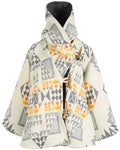 Glowrexs Kelly Reilly Yellowstone Beth Dutton White Poncho Coat