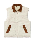 Glowrexs Men's Cotton Canvas Sherpa Lining Vest