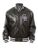 Glowrexs Colorado Rockies Bomber Black Leather Jacket