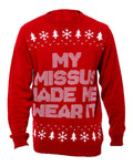 Glowrexs My Missus Made Me Wear It Christmas Jumper