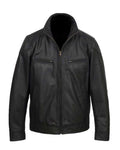 Glowrexs Halloween Black Wings Printed Leather Jacket