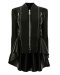 Glowrexs Elizabeth Copeland WWE Peplum Leather Jacket