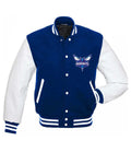 Glowrexs Charlotte Hornets NBA Letterman Blue and White Jacket