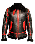 Glowrexs WWII B3 Pilot Sheepskin Leather Jacket