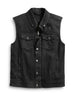 Glowrexs Men’s Motorcycle 3 In 1 Black Denim Jacket