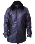 Glowrexs Black Fur Collar Blazer Coat