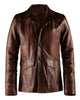 Glowrexs Classic 70’s Hitman Black Leather Jacket