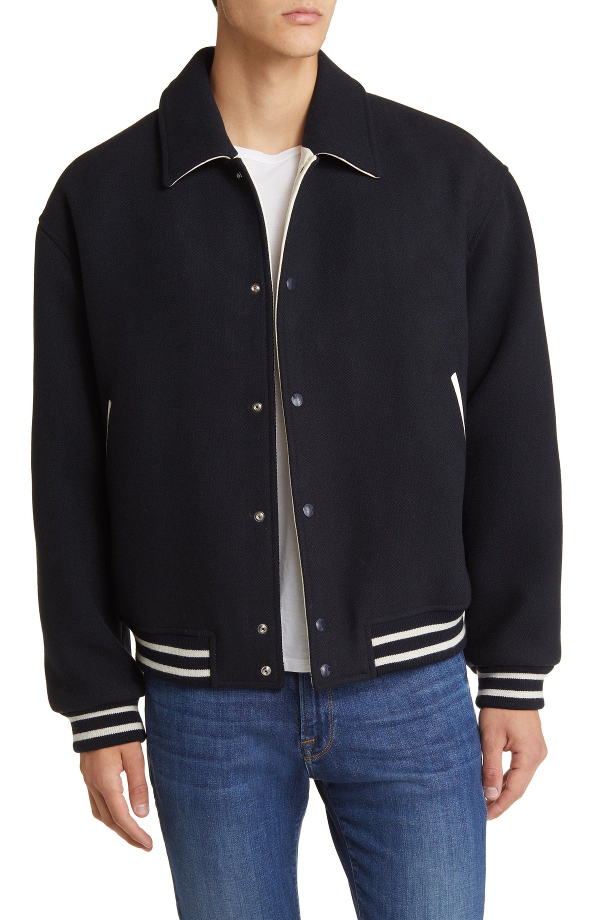 Glexo Fall Wool Blend Varsity Jacket