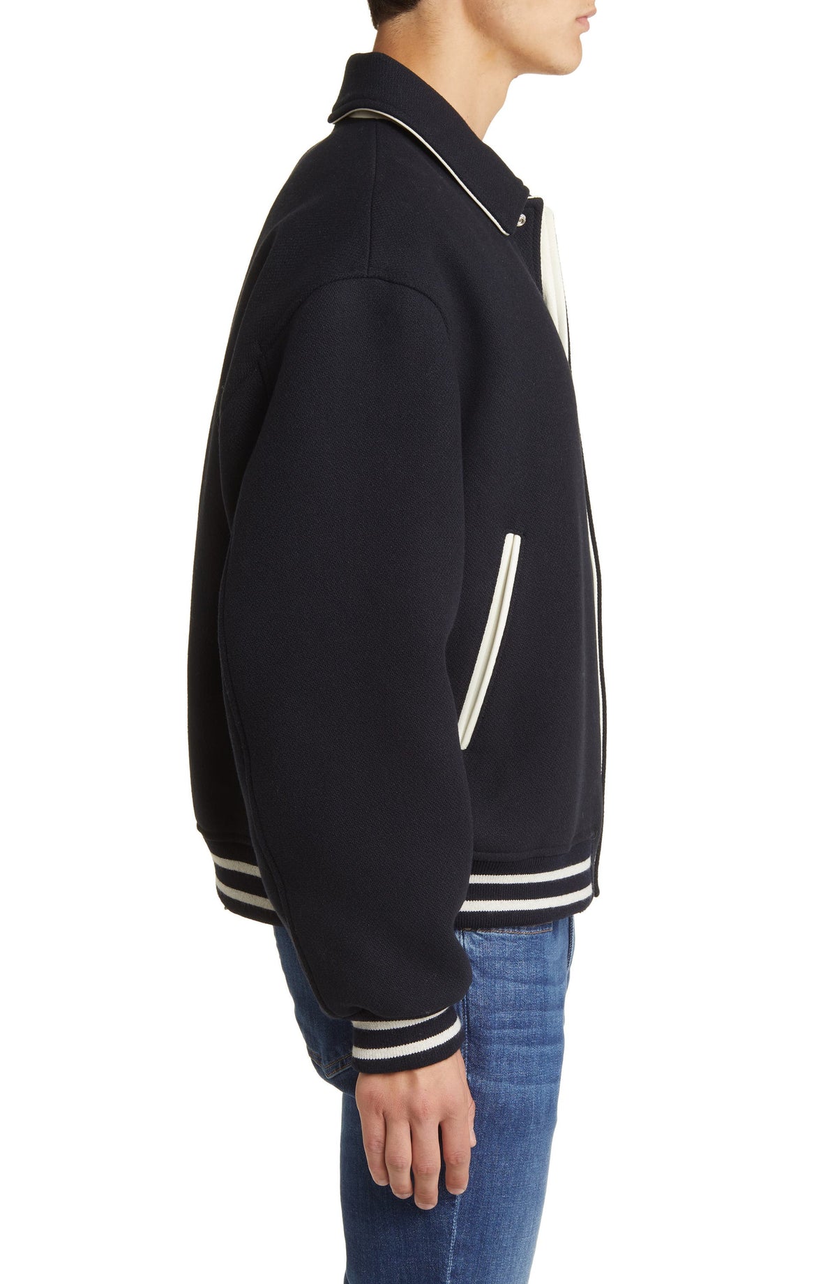 Glexo Fall Wool Blend Varsity Jacket