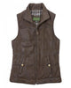 Glowrexs Women’s Brown Stylish Leather Gilet