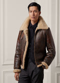 Men's Leather Shearling Jacket