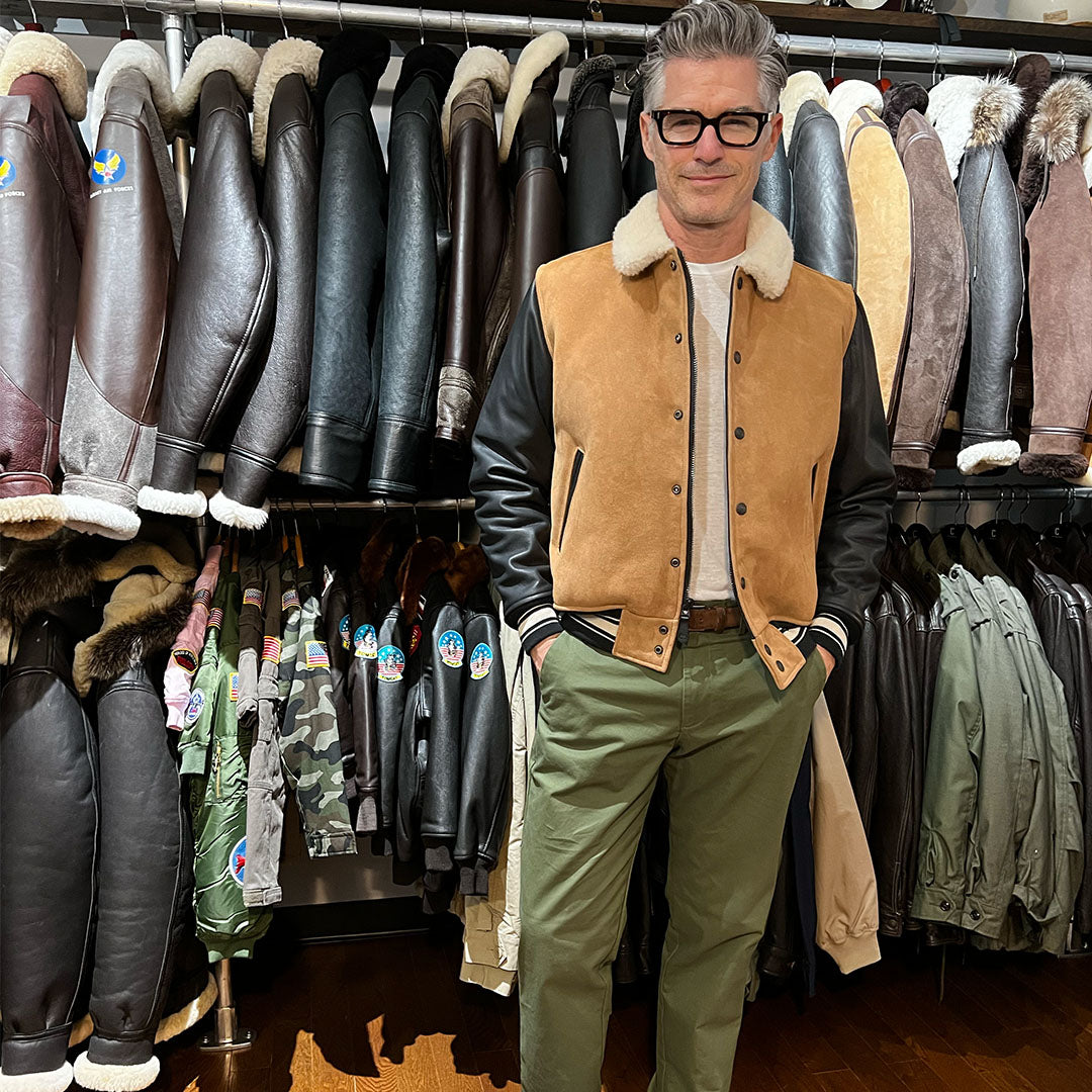 The Pro Glexo Shearling Varsity Jacket
