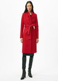 Womens Long Wrap Coat