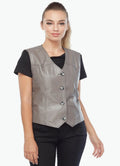 Women's Leather Vest