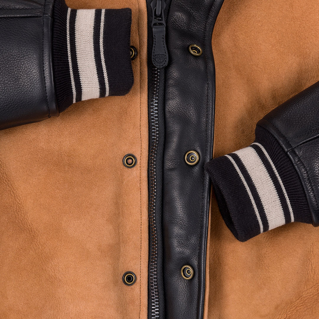 The Pro Glexo Shearling Varsity Jacket