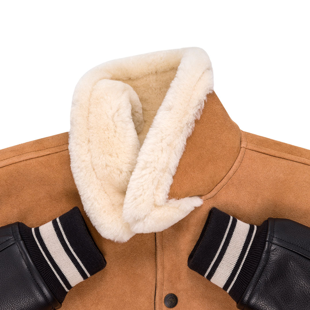 The Pro Glexo Shearling Varsity Jacket