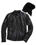Glowrexs Harley Davidson Mens Triple Vent System Combustion Leather Jacket