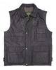 Glowrexs Mens Black Leather Vest