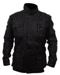 Glowrexs Bane Box Pockets Black Faux Leather Jacket