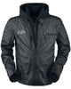 Batman Black Biker Jacket with Removable Hoodie