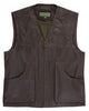 Glowrexs Mens Brown Leather Shooting Vest