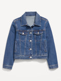 Girls Jean Trucker Blue Jacket