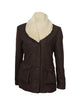 Glowrexs Yellowstone Shearling Collar Brown Wool Coat