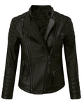 Glowrexs Womens Biker Stylish Leather Jacket