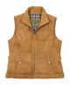 Glowrexs Women’s Tan Brown Stylish Leather Gilet