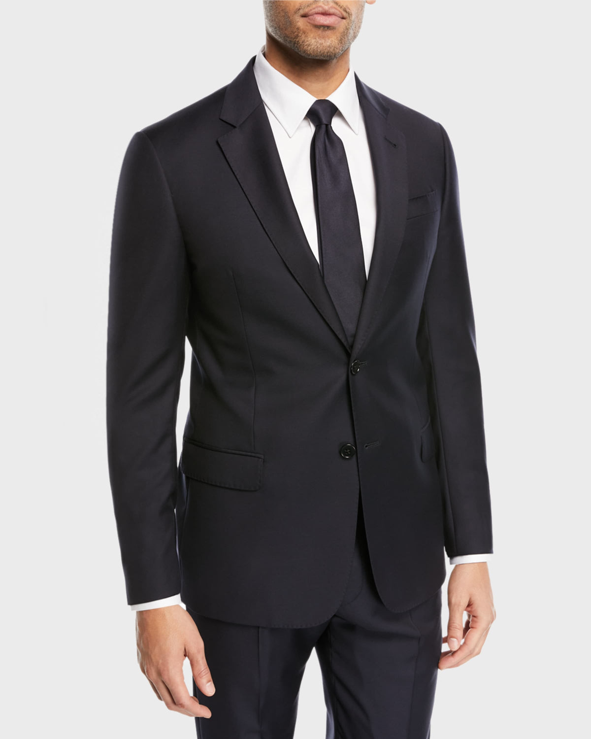 Emporio Armani Men's Super 130s Wool Two-piece Classic Fit Suit
