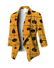 Glowrexs Halloween Pumpkin Printed Blazer