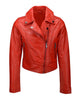 Glowrexs Womens Short Slim Fit Biker Jacket