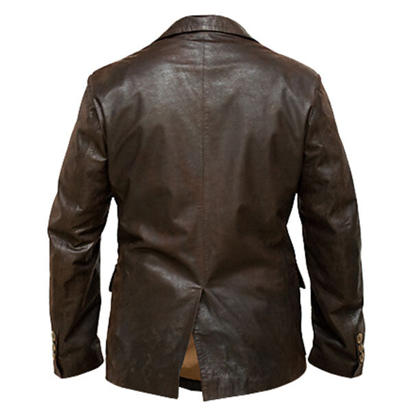 Men’s Cooper  Brown Leather Jacket